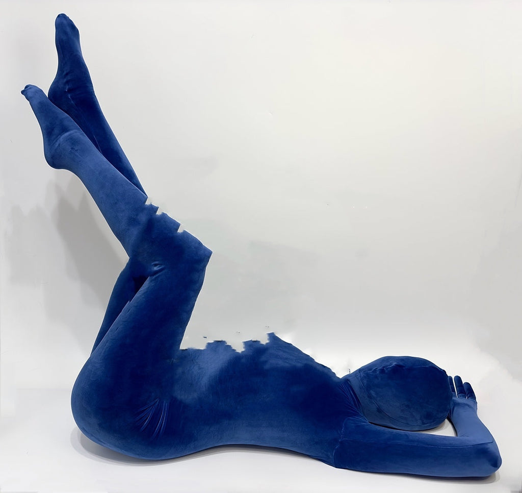 Blue Tight Stretch Short Plush Tights