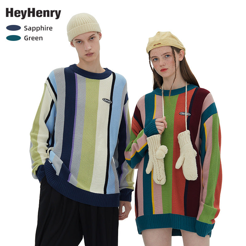 Loose Pullover Color Age-reducing Western Style Top Is Lazy