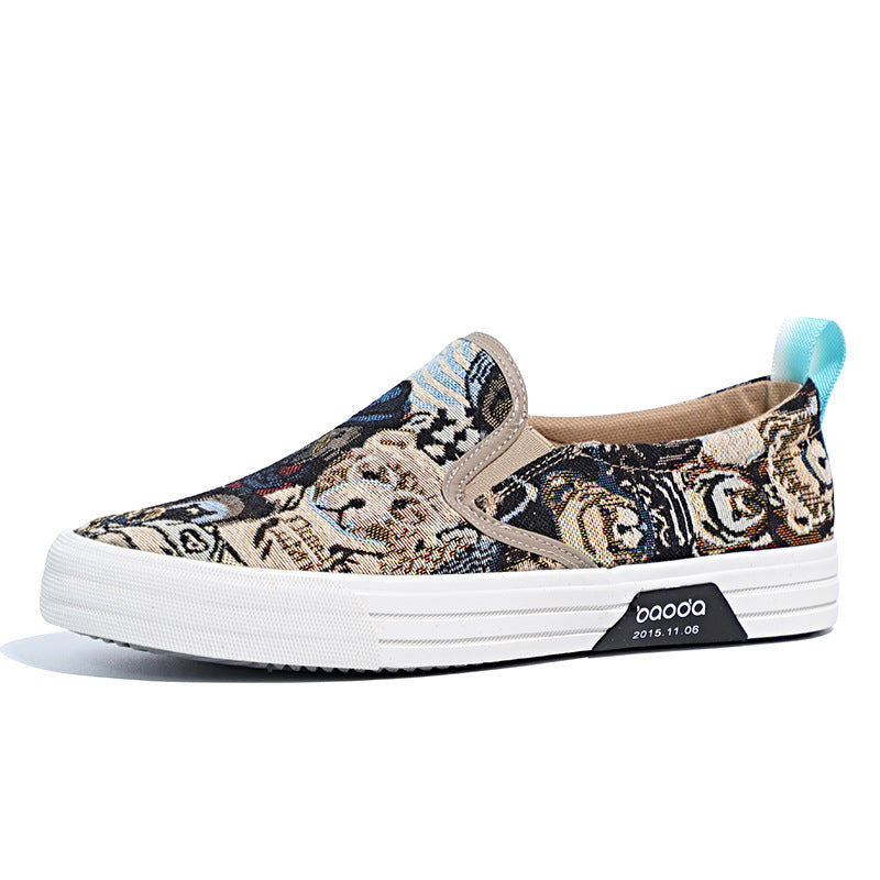 Breathable Trendy Shoes Slip-on Lazy Classic Versatile Sneakers