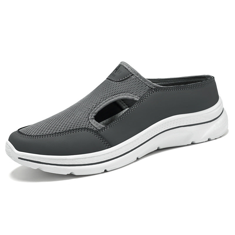 Men's Hollow-out Half Slippers Soft Bottom Comfortable Casual Shoes