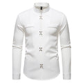 New Men's Long-sleeved Shirt High-grade Ruan Handsome Loose Casual Shirt Trendy