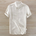 Men's Striped Short Sleeve Shirt