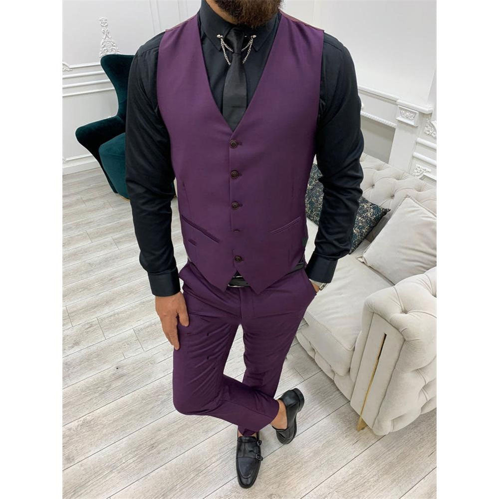 Men's Three-piece Suit Host Banquet Men