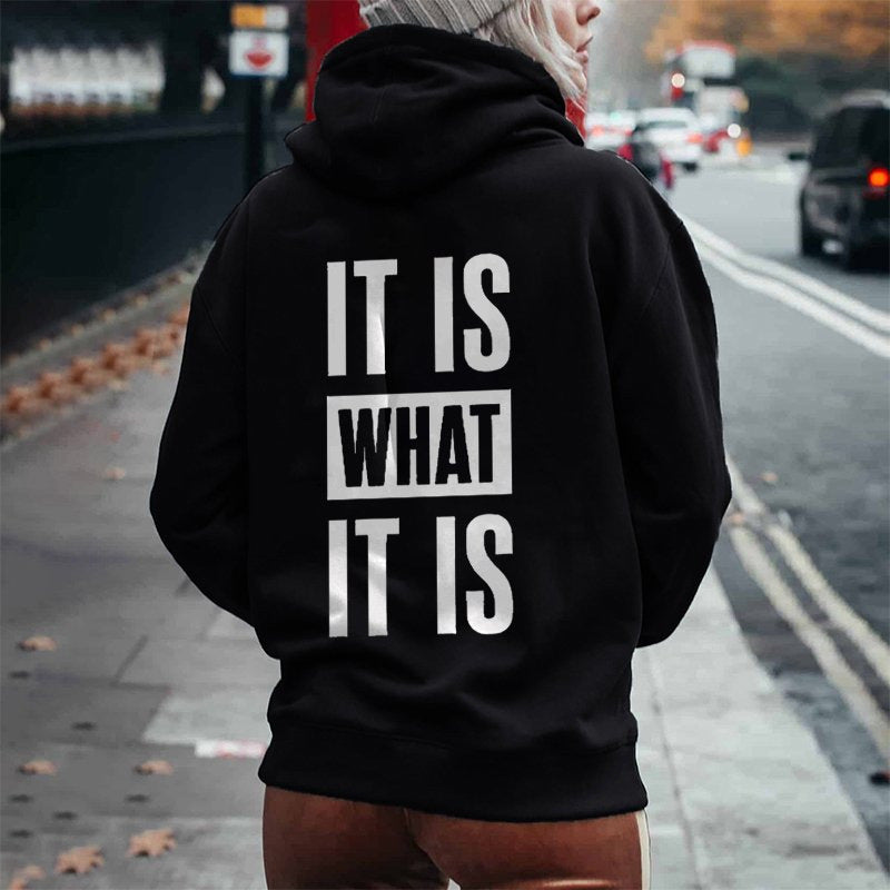 New Letter Pattern Casual Fashion Hoodie