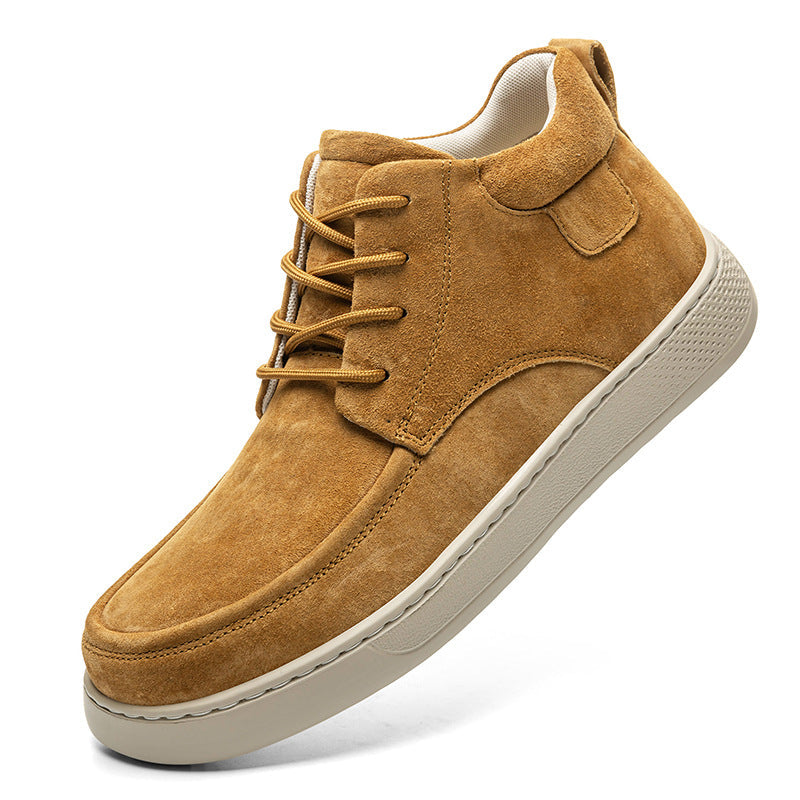 Young Men's Middle-top Casual Retro Work Shoes