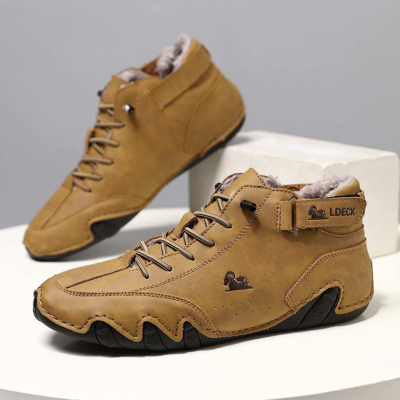 Winter Fleece-lined Large Size Octopus Men's Martin Boots