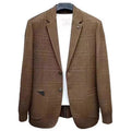 Men's AutumnWinter Suit Jacquard Sweater Outerwear