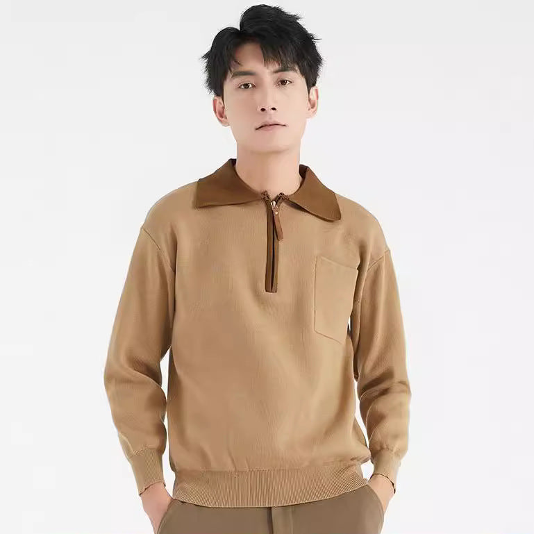 Men's Fashion Casual Bottoming Knitted Sweater