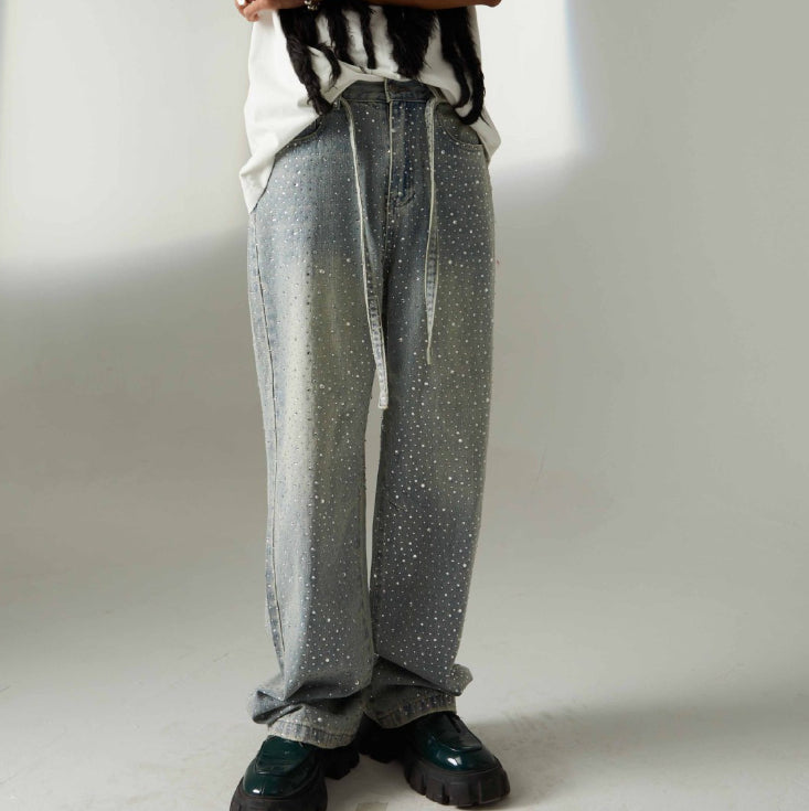 New Washed And Worn Heavy Industry Jeans