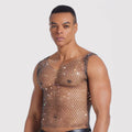 Men's Fashion Personality Hollow Out Vest Top