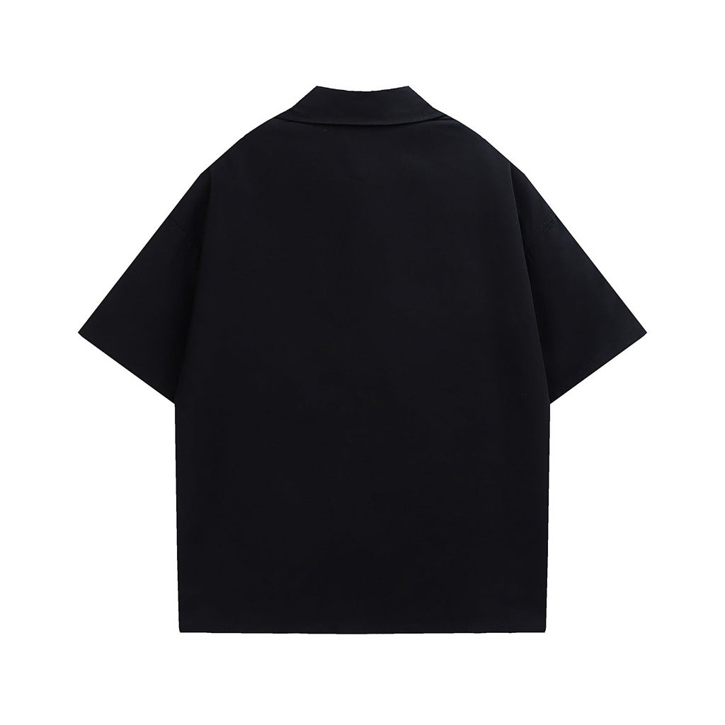 European Hip Hop Letter Short Sleeve Shirt For Men And Women
