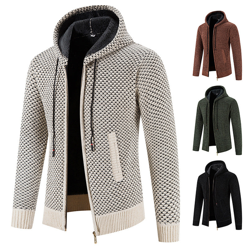Men's Hooded Big Plush Sweater
