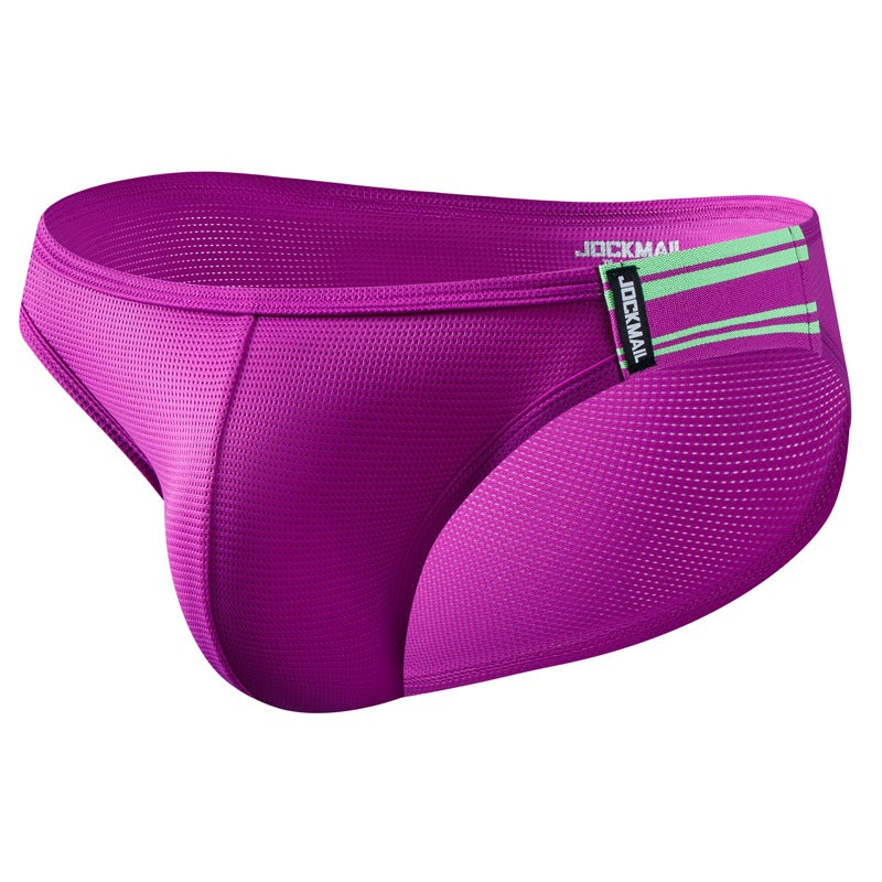 Fluorescent Fabric Men's Underwear Triangle Ice Silk Mesh